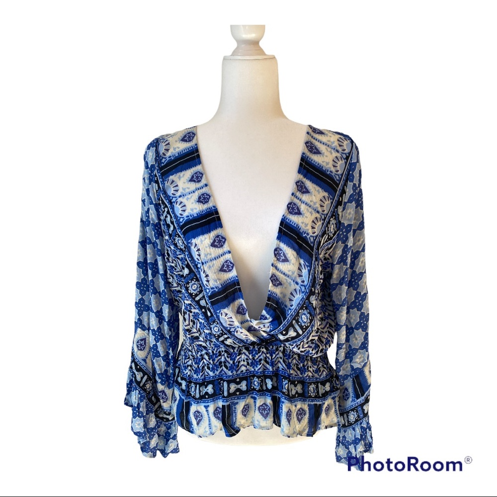 Free People Rosalie Wrap Top